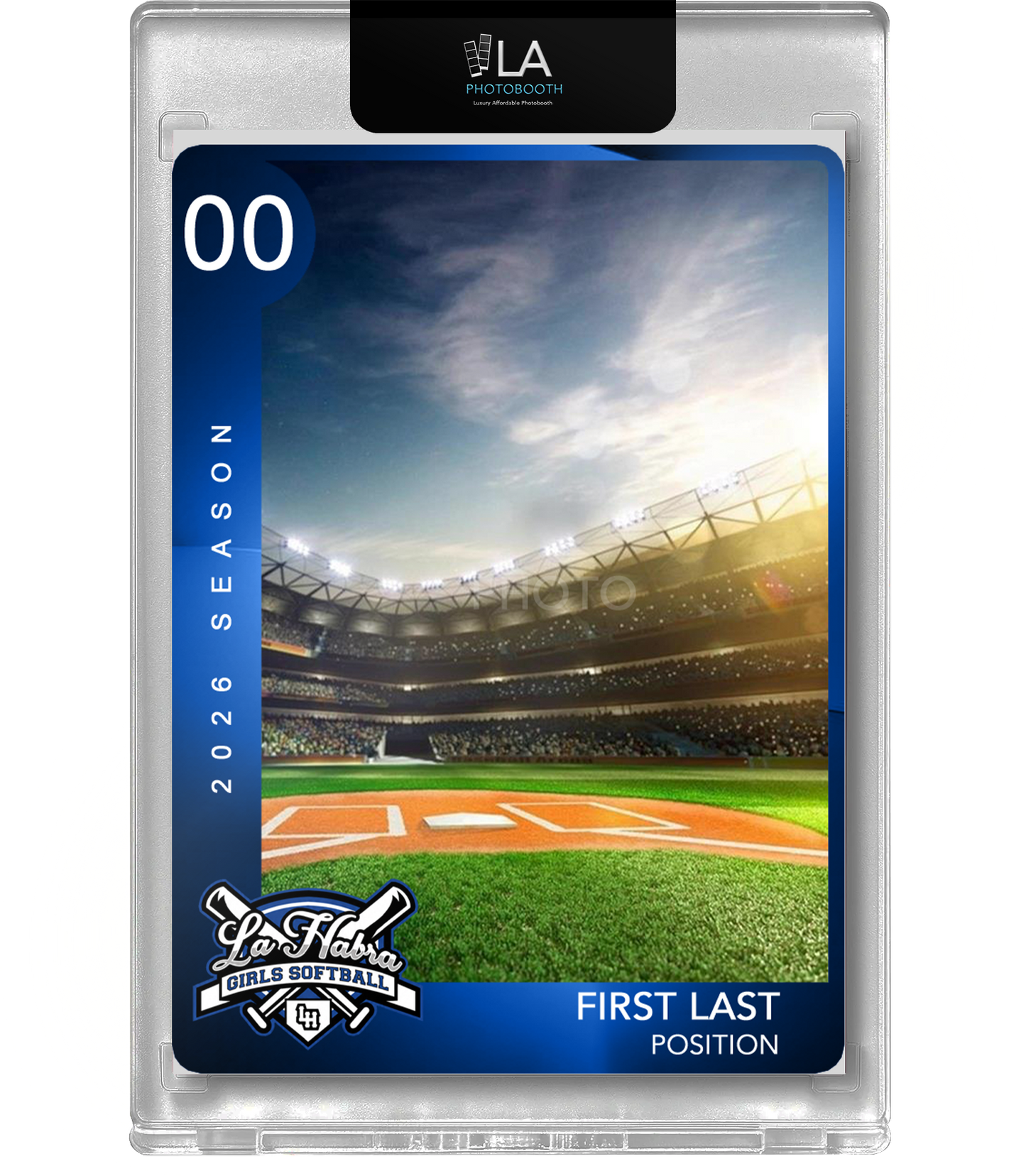 La  Habra Girls Softball Trading Card Pre Purchase