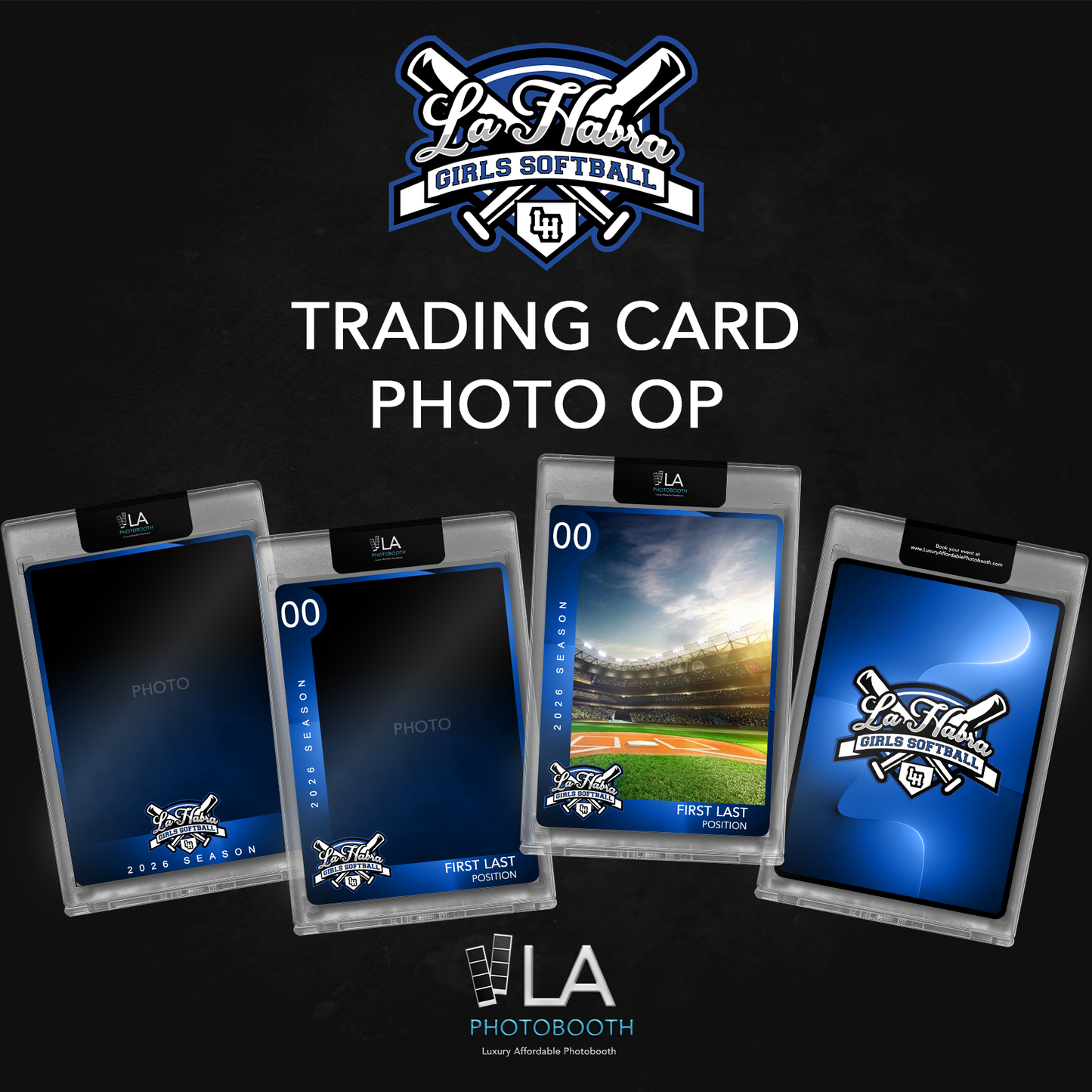 La  Habra Girls Softball Trading Card Pre Purchase