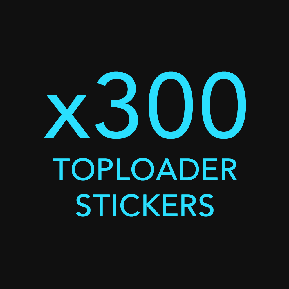 x300 Custom Top Loader Stickers