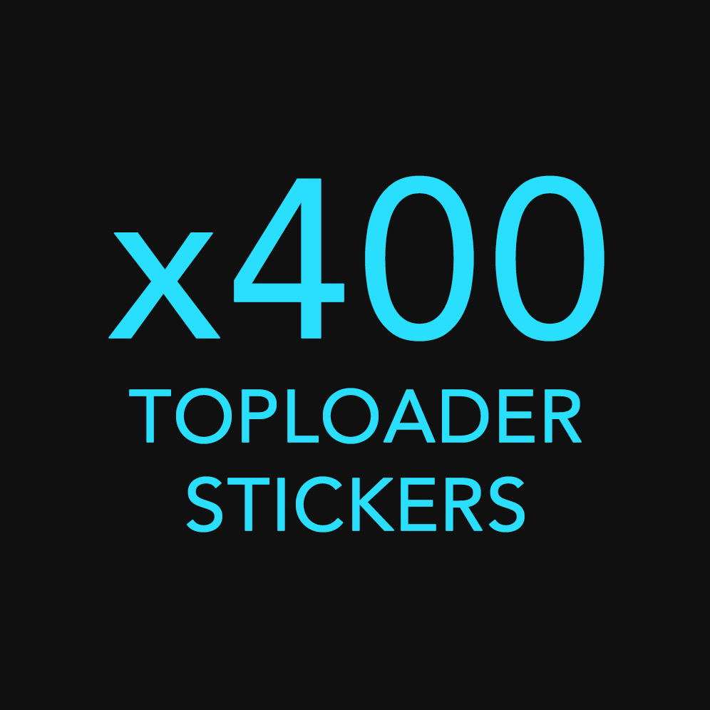 x400 Custom Top Loader Stickers